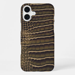 "Croco Chic: The Luxe Lizard Look" iPhone 16 Plus Case