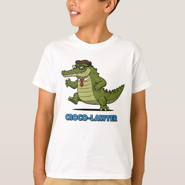 Croco-Lawyer: Justice with Style T-Shirt (Front)