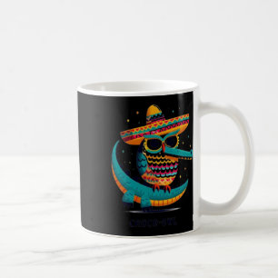 Croco-owl Fiesta Fun And Festive Hybrid Animal Art Coffee Mug