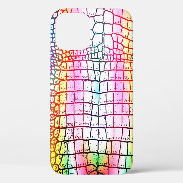 Crocodile abstract pattern, colourful pattern Case-Mate iPhone case (Back)