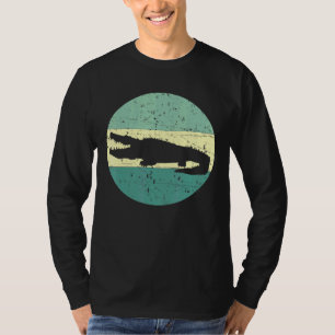 Crocodile Alligator Cute Retro Vintage T-Shirt