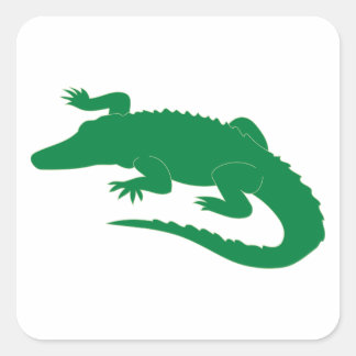 Crocodile Alligator Gator Reptile Square Sticker