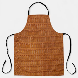 Crocodile alligator reptile leather texture close  apron