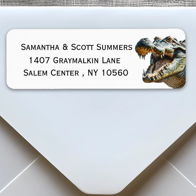 Crocodile Alligator  Return Address Label (Creator Uploaded)