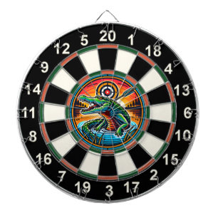 Crocodile and Lake Target Circle Dartboard