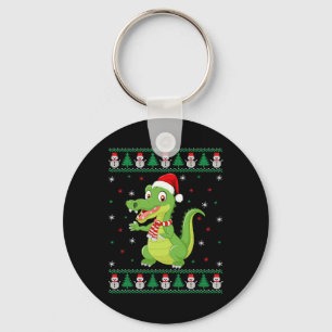 Crocodile Animal Matching Family Ugly Christmas Sw Key Ring