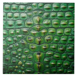 crocodile animal skin texture green scale wild rep ceramic tile