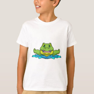 Crocodile at Swimming in Water T-Shirt