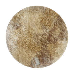 Crocodile batik pattern, fabric texture. cutting board