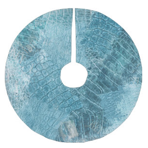Crocodile Batik: Textured Fabric Art Brushed Polyester Tree Skirt