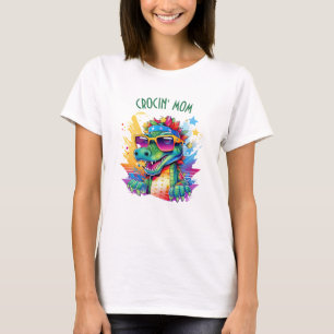 Crocodile Birthday Mum Matching T-Shirt