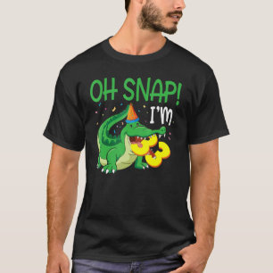 Crocodile Birthday Oh Snap I'm 33 Years Old Was Bo T-Shirt
