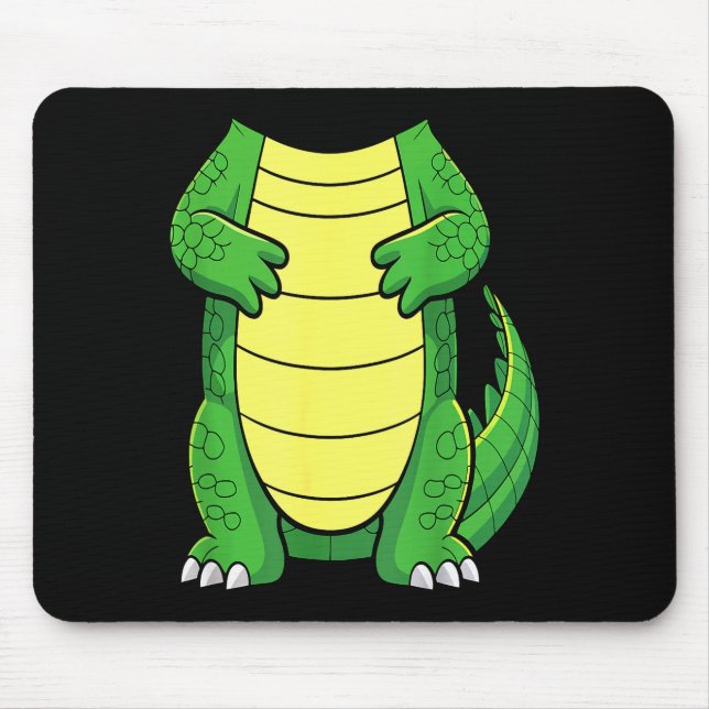 Crocodile Body Shirt Adult Kids Men Women Alligato Mouse Pad (Front)