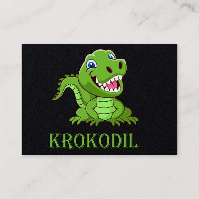 Crocodile Business Card (Front)