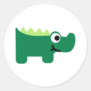 Crocodile Classic Round Sticker