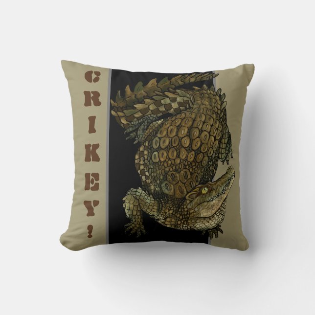 Crocodile Crikey! Cushion (Front)