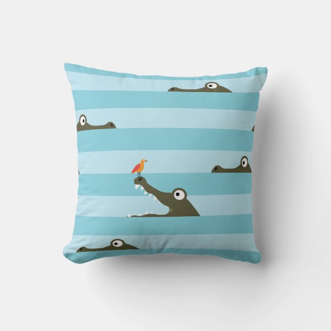 Crocodile Cushion (Front)