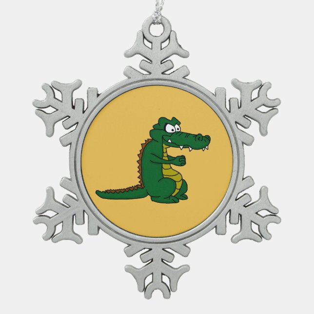 Crocodile design custom ornaments (Front)