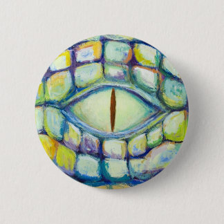 Crocodile Eye (eye symbolism painting) 6 Cm Round Badge