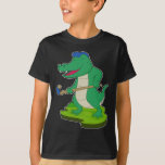 Crocodile Field hockey Hockey stick T-Shirt<br><div class="desc">This design is the perfect gift for a birthday,  Christmas and other celebrations. It is suitable for women,  men and kids.</div>
