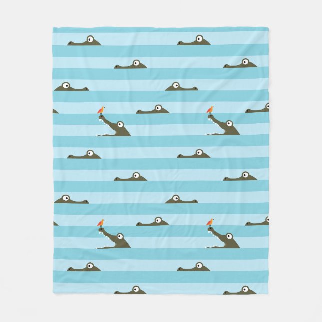 Crocodile Fleece Blanket (Front)