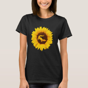 Crocodile  For Women Men Alligator Sunflower T-Shirt