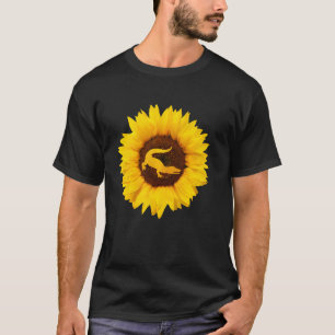 Crocodile For Women Men Alligator Sunflower T-Shirt