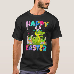 Crocodile  Happy Easter Bunny Crocodile Easter Sun T-Shirt