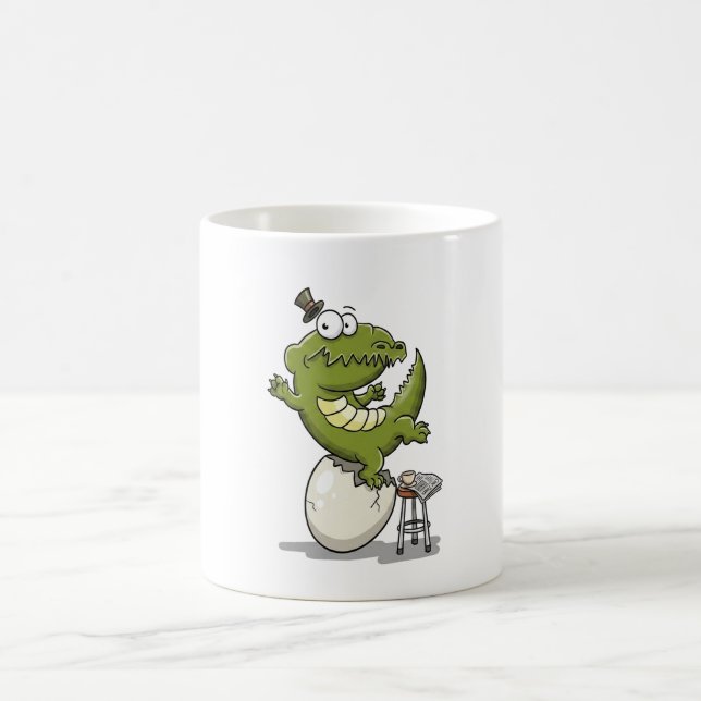 Crocodile Hatching from an Egg Coffee Mug (Center)
