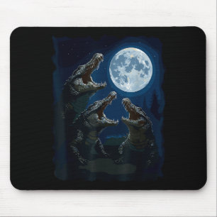 Crocodile Howling At The Moon Wildlife Crocodiles  Mouse Pad
