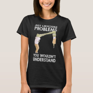 Crocodile Hugging Halloween Costume Alligator Ani T-Shirt