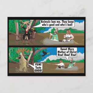 CROCODILE JOKE POSTCARD
