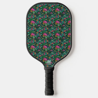 Crocodile Jungle Dreams Seamless Surface Pattern Pickleball Paddle