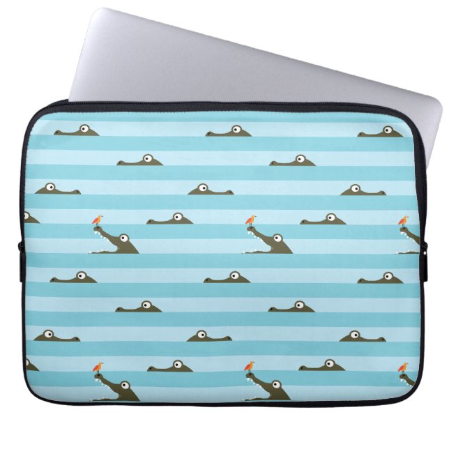 Crocodile Laptop Sleeve (Front)