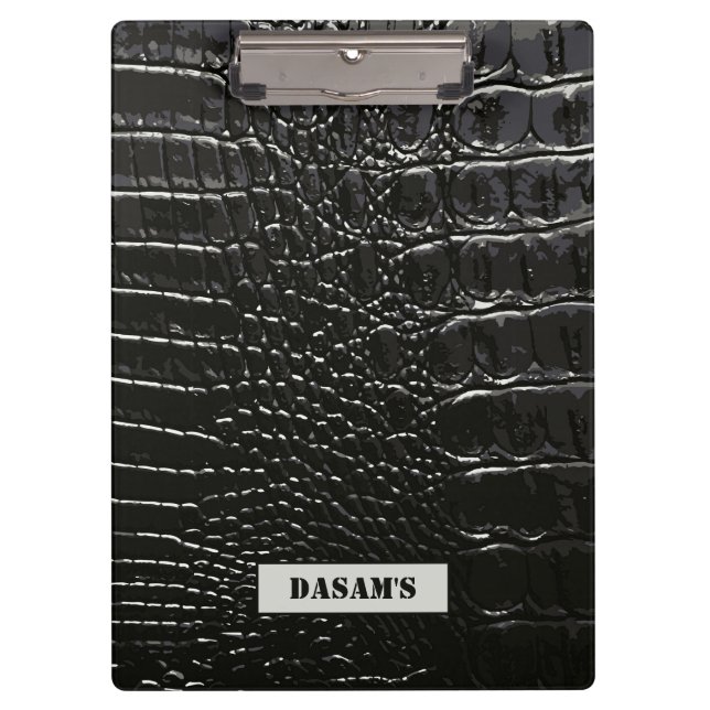 CROCODILE LEATHER CLIPBOARD (Front)