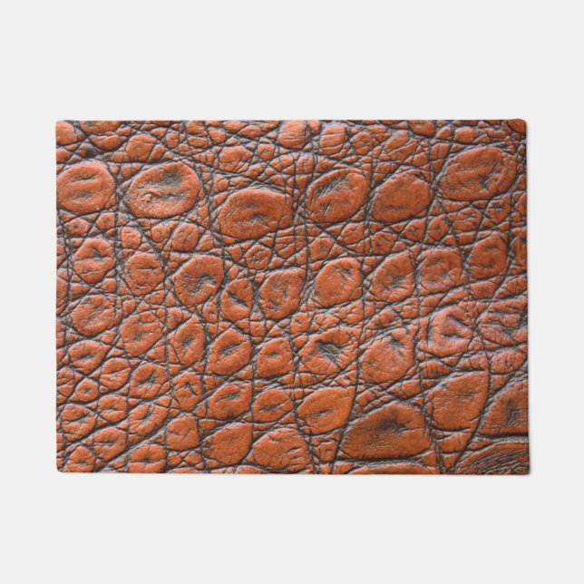 crocodile leather fake look doormat (Front)