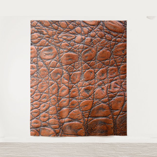 crocodile leather fake look tapestry (Front)