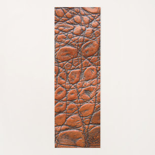 crocodile leather fake look yoga mat