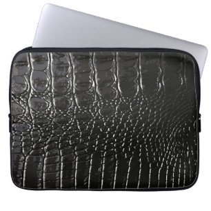 CROCODILE LEATHER LAPTOP SLEEVE