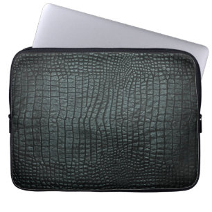 Crocodile leather Neoprene Laptop Sleeve 13 inch