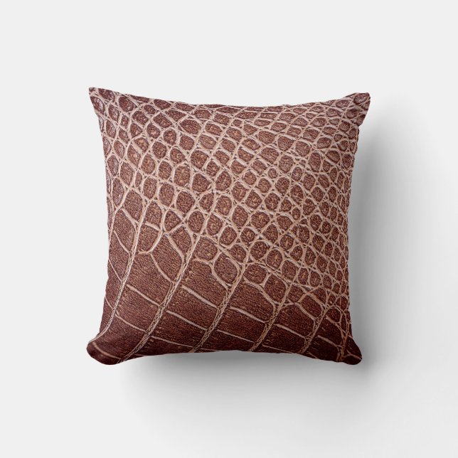 Crocodile leather pattern backgroundabstract,allig cushion (Front)