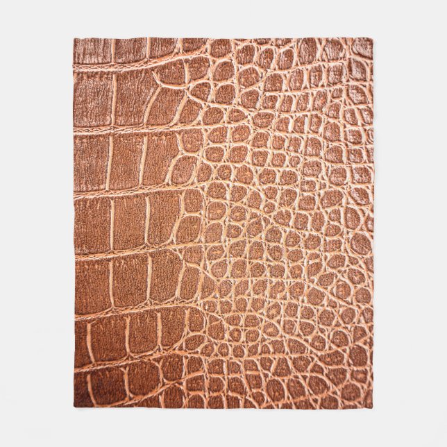 Crocodile leather pattern backgroundabstract,allig fleece blanket (Front)