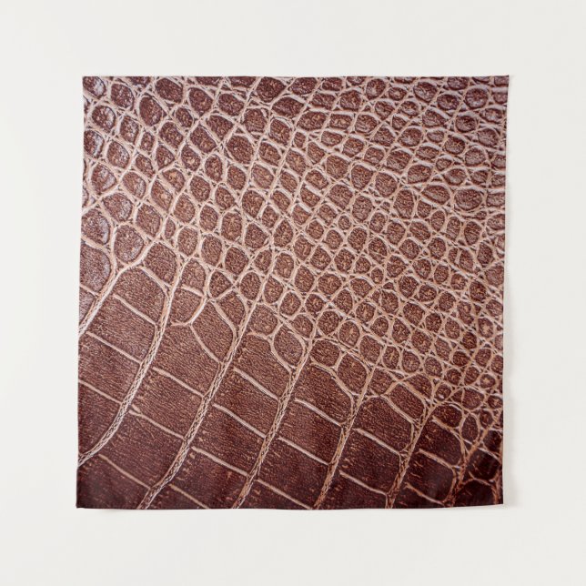 Crocodile leather pattern backgroundabstract,allig tapestry (Front)