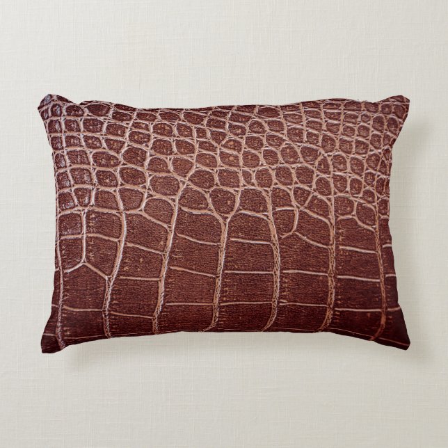 Crocodile leather patternabstract,alligator,animal decorative cushion (Front)