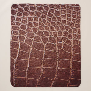 Crocodile leather patternabstract,alligator,animal sherpa blanket