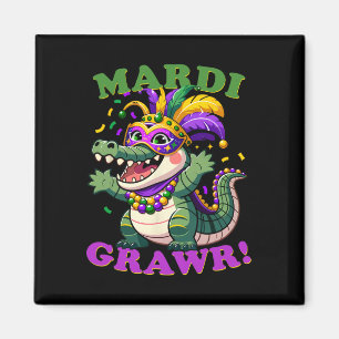 Crocodile Mardi Grawr Costume Mardi Gras Gator Men Magnet