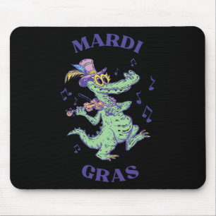 Crocodile Mardi Grawr Costume Mardi Gras Gator Men Mouse Pad