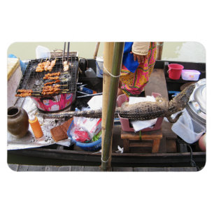 Crocodile Meat BBQ ... Thailand Street Food Magnet
