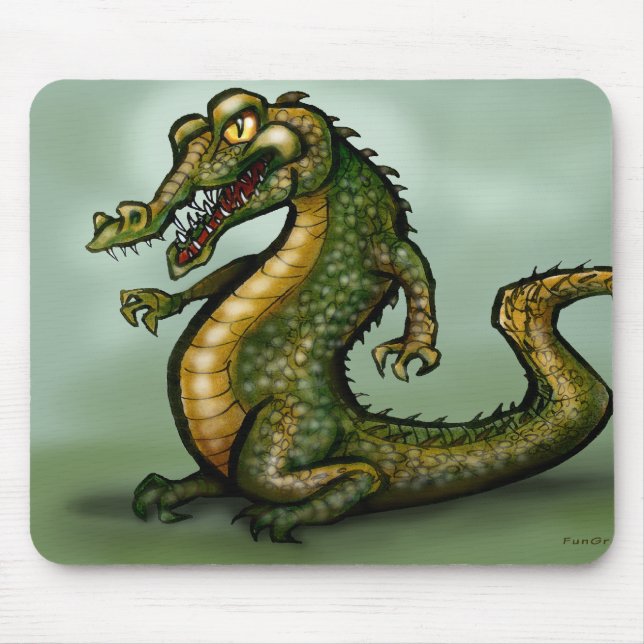 Crocodile Mouse Pad (Front)