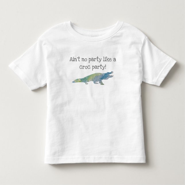 Crocodile Painting Birthday T-shirt (Front)